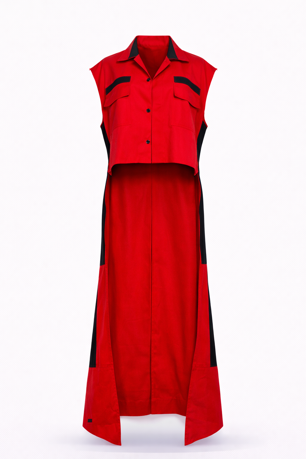 CHALECO ROJO LARGO