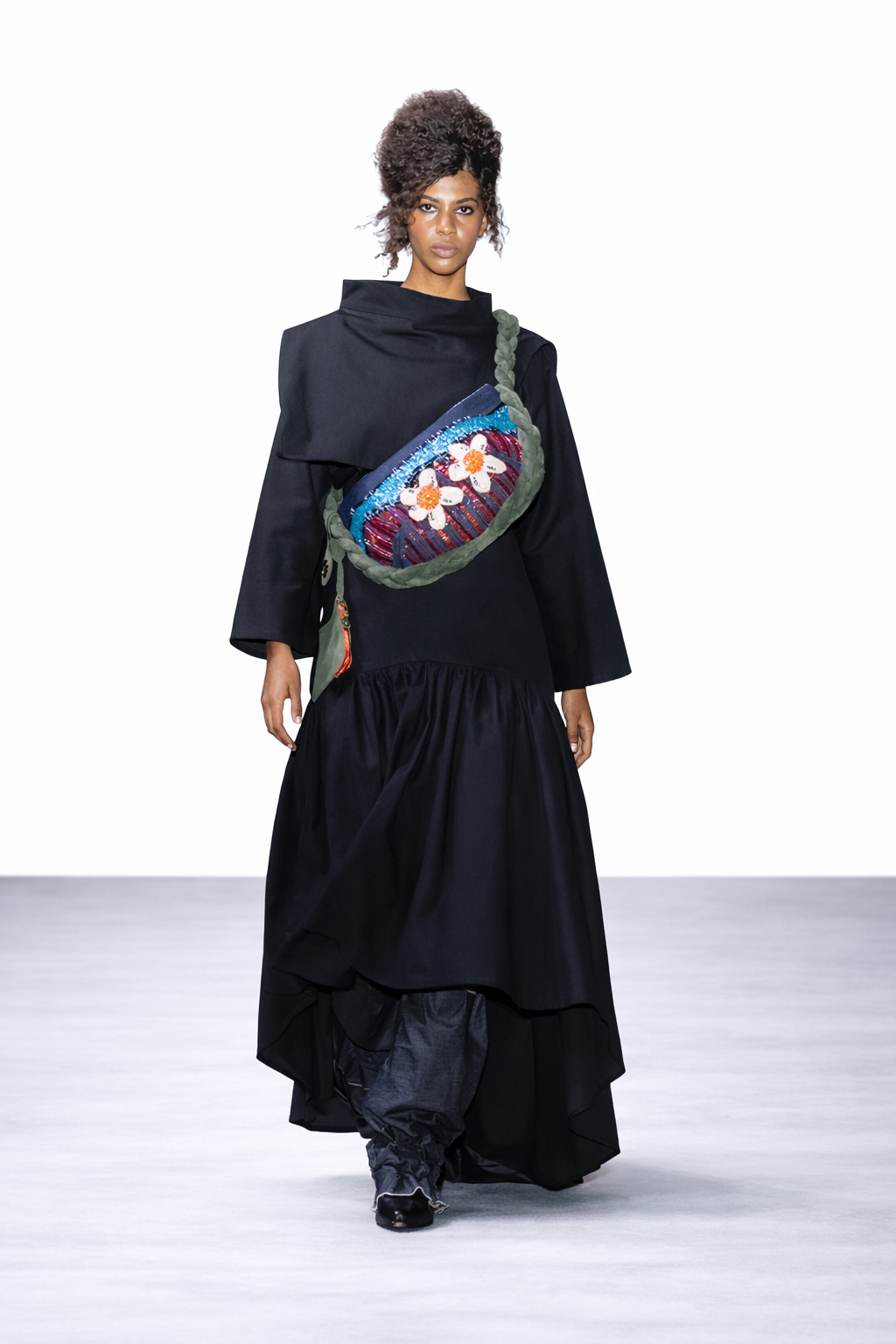 FALDA DENIM COLA LARGA 1883