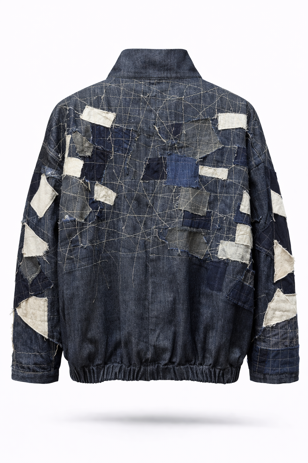 CHAQUETA DENIM PATCHWORK 1908
