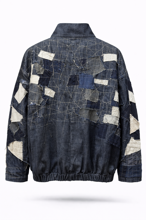 CHAQUETA DENIM PATCHWORK 1908