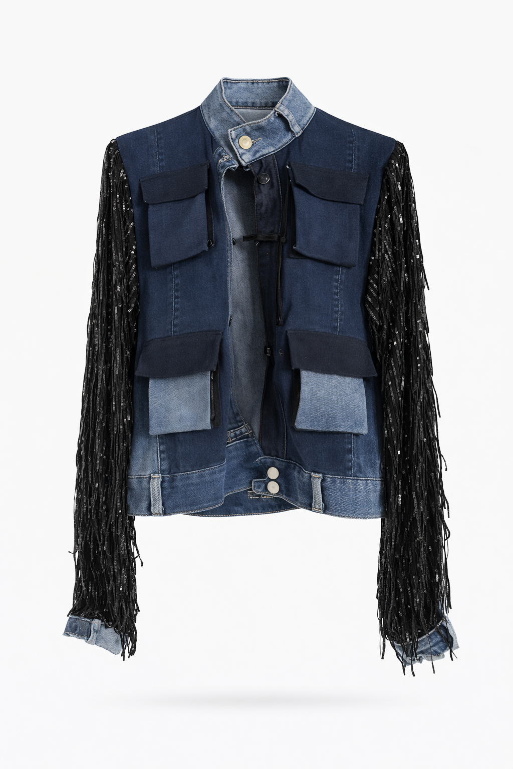 CHAQUETA MANGAS LENTEJUELAS REF 1851