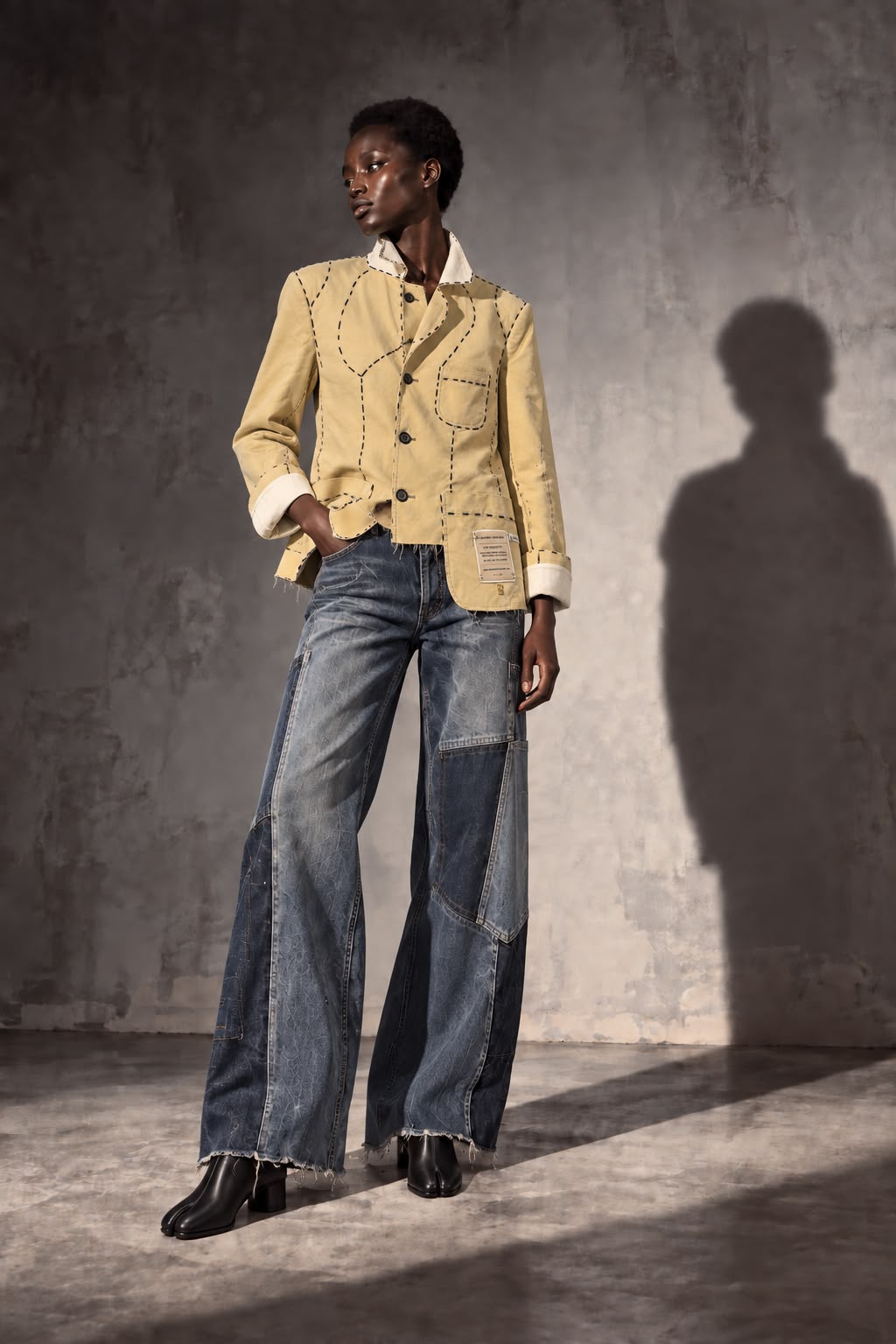 Blazer  Pespuntes en hilo