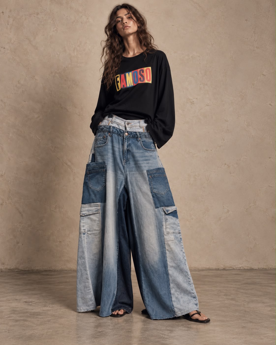 Pantalón Denim WideLeg
